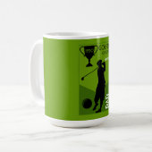 Uniek  golfcadeau koffiemok (Voorkant links)