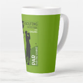 Uniek golfcadeau latte mok (Rechterhoek)
