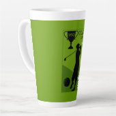 Uniek golfcadeau latte mok (Linkerhoek)