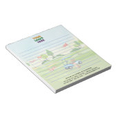 Uniek golfthema Corporate Logo Lined Notitieblok (Schuin)