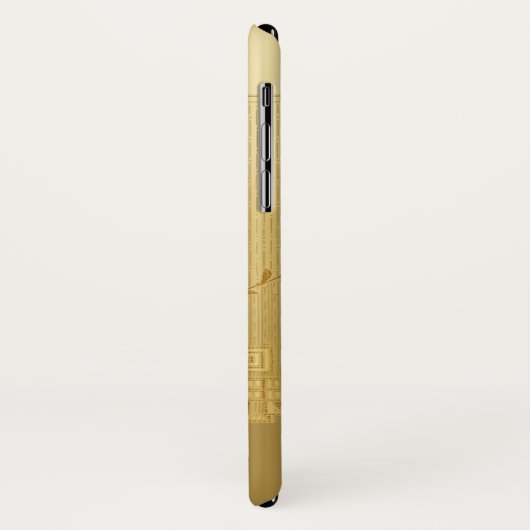 Uniek Goud Art Deco Monogram Case-Mate iPhone Case (Achterkant/links)