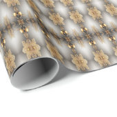 Uniek Goud Decoratief Vakantie Inpakpapier (Rol Hoek)