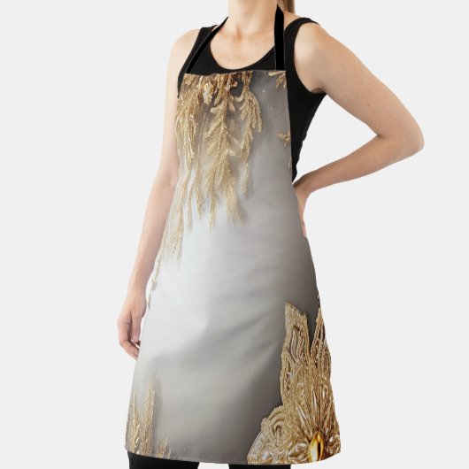 Uniek Goud Decoratief Vakantie Schort (Insitu)