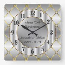 Uniek gouden zilver en zwart bruiloft Jubileum