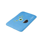 Uniek Grappig Gek Leuk Blauw Monster Badmat (Gekanteld)