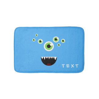 Uniek Grappig Gek Leuk Blauw Monster Badmat