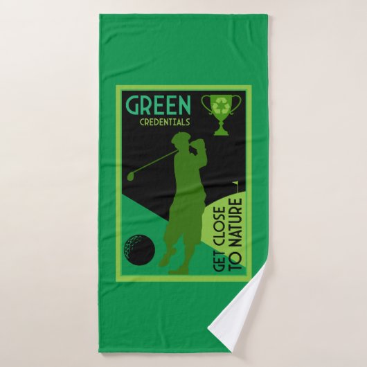 Uniek Grappig golfcadeau Badhanddoek (Badhanddoek)
