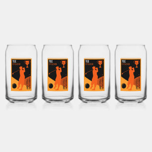 Uniek Grappig golfcadeau Blikvorm Glas
