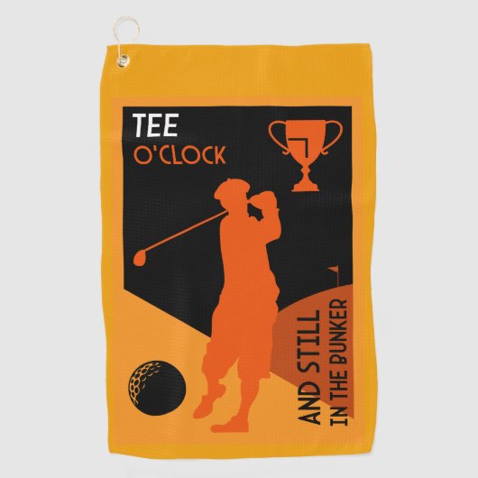Uniek Grappig golfcadeau Golfhanddoek (Voorkant)