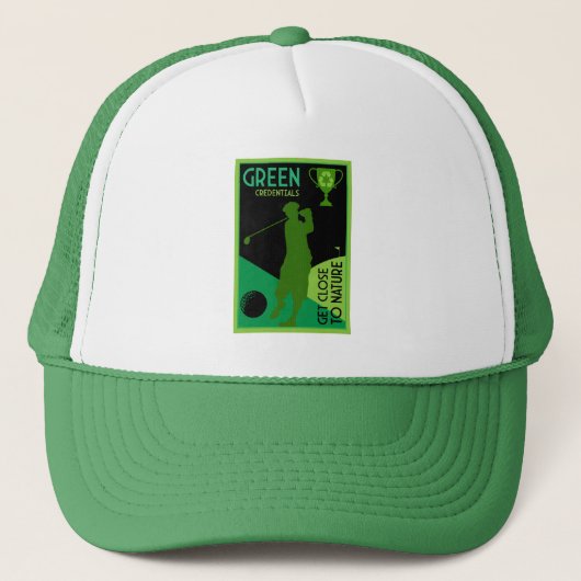 Uniek Grappig golfcadeau Trucker Pet (Voorkant)
