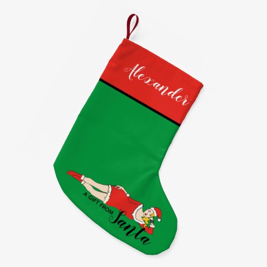 Uniek Grappig Kleine Kerstsok (Voorkant (Hangend))