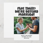Uniek Grappig Trouwen Humor Quote Leuke foto Save The Date (Voorkant / Achterkant)