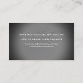Uniek grijs logo-Visitekaartje Visitekaartje (Achterkant)
