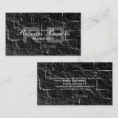 Uniek grijs Visitekaartje voor wandmonogram (Voorkant / Achterkant)