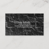 Uniek grijs Visitekaartje voor wandmonogram (Achterkant)