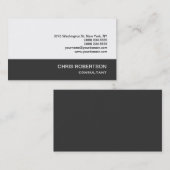 Uniek grijs wit Visitekaartje met standaardgrootte (Voorkant / Achterkant)