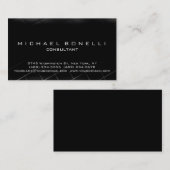 Uniek grijs zwart Patroonconsultant Visitekaartje (Voorkant / Achterkant)
