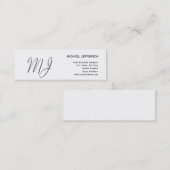 Uniek grijs zwart-wit Visitekaartje (Voorkant / Achterkant)