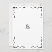 Uniek grillig handgetekende doedel Baby shower Kaart (Achterkant)