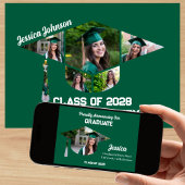 Uniek Groen Afstuderen Pet Fotocollage Afstuderen Aankondiging