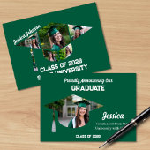 Uniek Groen Afstuderen Pet Fotocollage Afstuderen Aankondiging