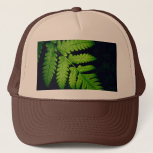 Uniek groen blad gedrukt schema - Tan en bruin Trucker Pet
