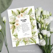 Uniek groen Helder Pampas Gras Tropisch Bedankkaart