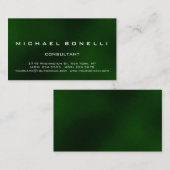 Uniek Groen Patroonconsultant Visitekaartje (Voorkant / Achterkant)