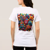 Uniek haakwerk Tri-Blend shirt (Achterkant)