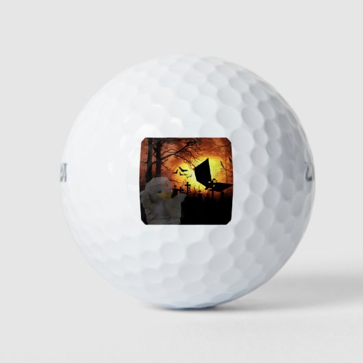 Uniek Halloween-ontwerp Golfballen (Voorkant)