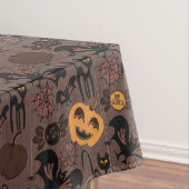 Uniek Halloween Spooky Pattern beroemd gemaakt doo Tafelkleed (Voorbeeld)