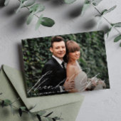 uniek hand - modern manuscript dank u kaart