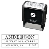 Uniek handgeschreven retouradres  zelfinktende stempel (In situ)