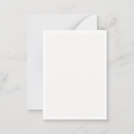 Uniek hart monogram flat note Kaart Notitiekaartje (Achterkant)