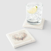 Uniek Heart Stone Onderzetter (Zijkant)