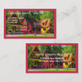 Uniek helder en kleurrijk visitekaartje van onroer (Voorkant / Achterkant)