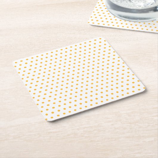 Uniek Heup Summer Polka Dots Pattern Kartonnen Onderzetters (Schuin)