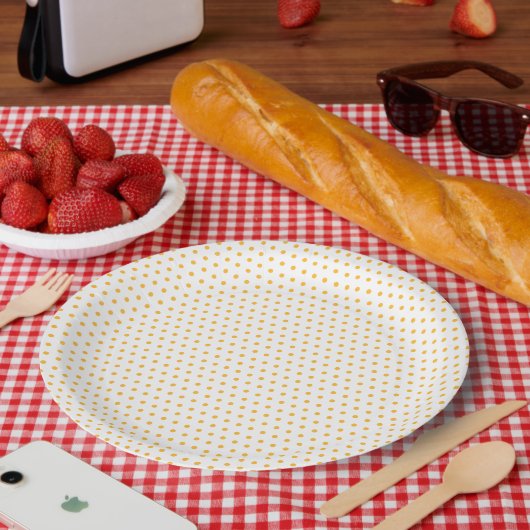 Uniek Heup Summer Polka Dots Pattern Papieren Bordje (Picknick)
