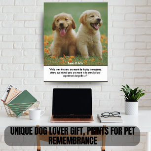 Uniek Hondenliefhebber cadeau, Prints voor Pet Rem
