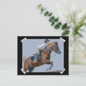 Uniek Hunter/Jumper schilderij Briefkaart (Staand voorkant)