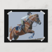 Uniek Hunter/Jumper schilderij Briefkaart (Voorkant)