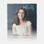 Uniek in het bewaren van het Geheugen de Memorial  Fleece Deken (Voorkant)