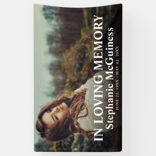 Uniek in het opslaan van geheugenfoto spandoek (Verticaal)