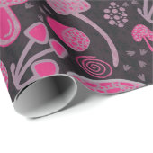 Uniek in roze / Herfst patroon Cadeaupapier (Rol Hoek)