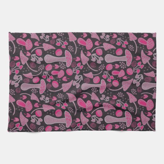 Uniek in roze / Herfst patroon Theedoek (Horizontaal)
