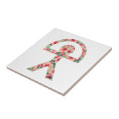 Uniek Indalo-Man in Floral Design Tegeltje (Zijkant)