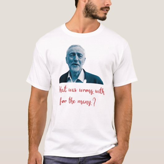 Uniek Jeremy Corbyn-ontwerp T-shirt (Voorkant)