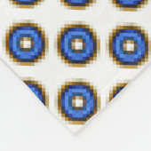 Uniek kabelpatroon fleece deken (Hoek)