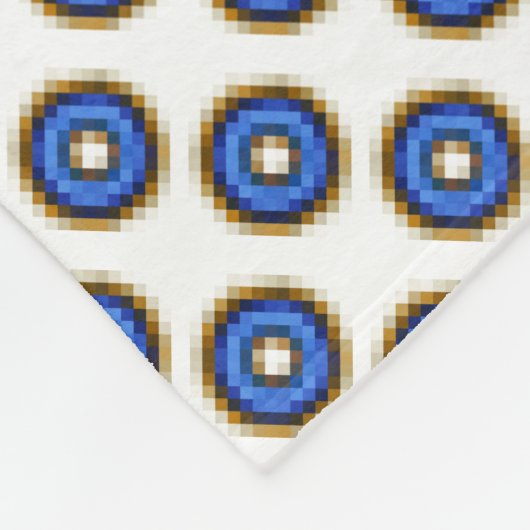 Uniek kabelpatroon fleece deken (Hoek)