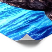 Uniek kasteel in het zee | AI Art Poster (Hoek)